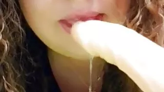 Step Mom sucking her toy