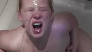 Chubby german pig whore Anne drinks piss with dedication!