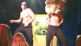 Amateur babes suck stripper dicks after watching them dance