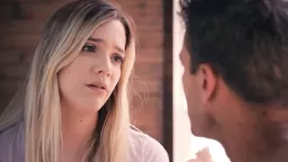 Blonde small tits babe morning sex