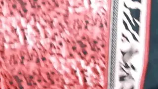 Scarf dress wearing sissy scarf ties his balls