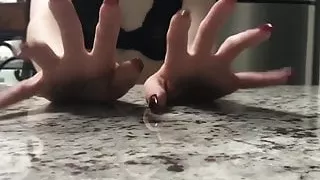 Lina Long Nails Sexy Tease