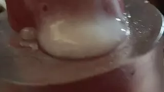 Cum with sex toy