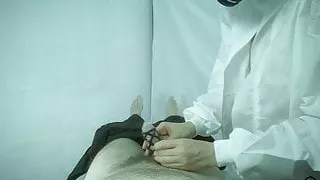 Mature Work mate gives a Corona safe Ride to errand boy