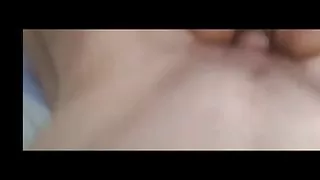 Korean female having sex with a Caucasian male.