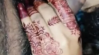 Desi married wife sucking lund with mehndi  part 1