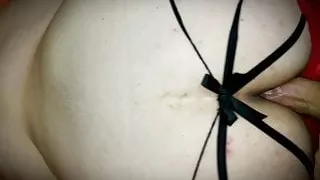 Thick BBW Latina in Sexy Panties Fucks Big White Cock