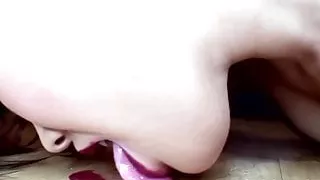 London hitachi's herself on the kitchen floor