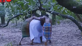 African Warriors Gives Village goddess Double Penetration