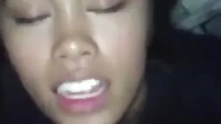 Asian Cumslut Takes Facial From BBC