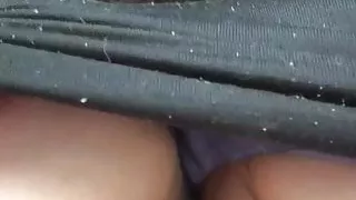 Fingering my woman in the car