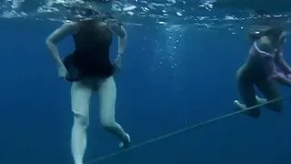 Hot girls on tenerife in the sea