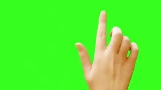 Green Screen hand Subscribe