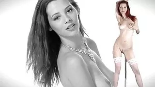 MEANTIME - skinny big tits redhead pole dance striptease