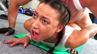 Fitness Rooms French babe Cassie Del Isla has energetic fuck