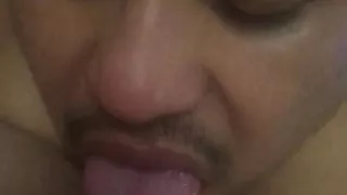 Slow pussy licking cunnilingus to real orgasm