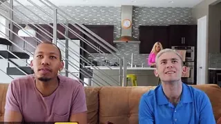 Ebony Babe Bridgette B Takes On Two Big, Juicy, Hard Cocks