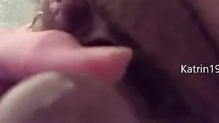 Mein Glasdildo in behaarter Fotze