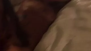 Hot housewife playing while hubby films