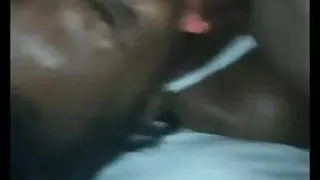 Black whore lick an ass