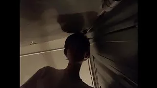 eavesdrop on girlfriend sex in the stairwell
