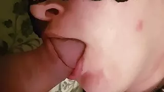 Blowjob sideways