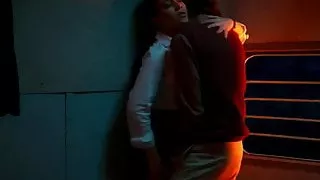 Indian beautiful train conductor has hard sex with stranger