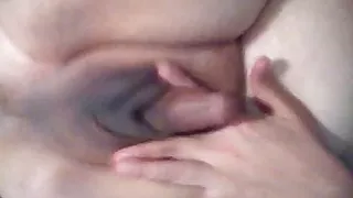 Playing with my chub cock