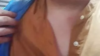 See-through outfit in public