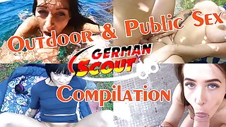 German Scout - Outdoor Public Sex At Pickup Compilation