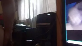 webcam with two guys