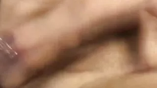 Hot mama plays with her big pierced jugs and pussy