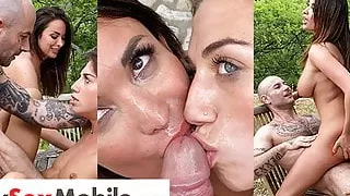 Outdoor threesome with Anissa Kate & Megane Lopez - MySexMob
