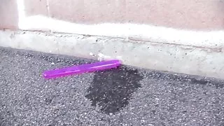 Purple Hair Pussy eater Britney tastes Marie's red haired