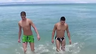 tattooed muscle twink bareback pounding young gay after blowjob 