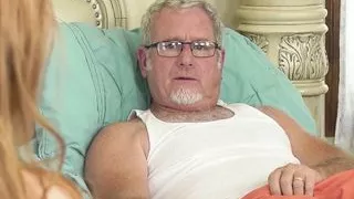 Young Redhead Wants Her Step-Grandpa's Huge Dick Inside Her