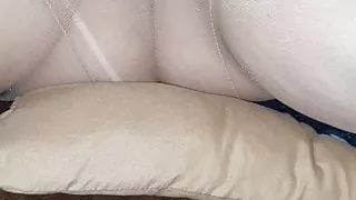 Wife in nylons having a play