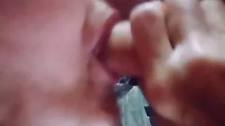 Slutty Gilf Trish Bites and Sucks when She's Cumming