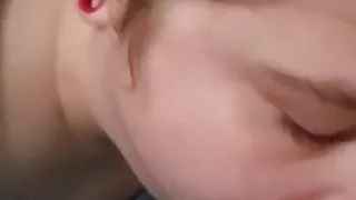 My suck-slave throats my cock