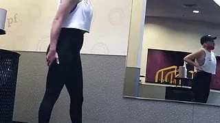 Blonde Working out.