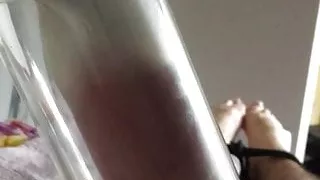 Milking machine cum with vibrator