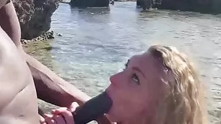 Russian on Beach with BBC