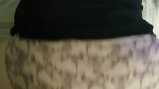 Flowered satin panties