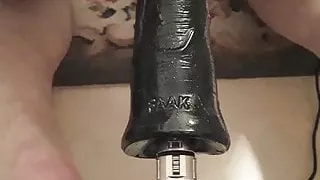 Fuck Machine in hairy asspussy