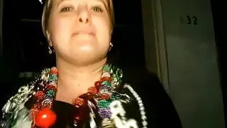 Blonde Milf Flashes Huge Tits