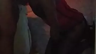 Submissive masked slut enjoying my big fat cock