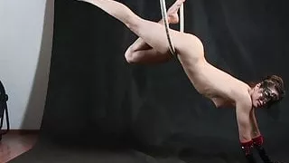 Masquerading gymnast Agnes Feher