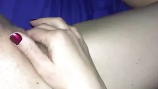 My whore wife playing with her pussy