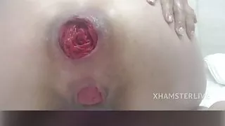 Big loose holes close up