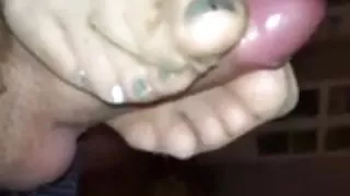 Nylon feet closeup compilation footjob and teasing